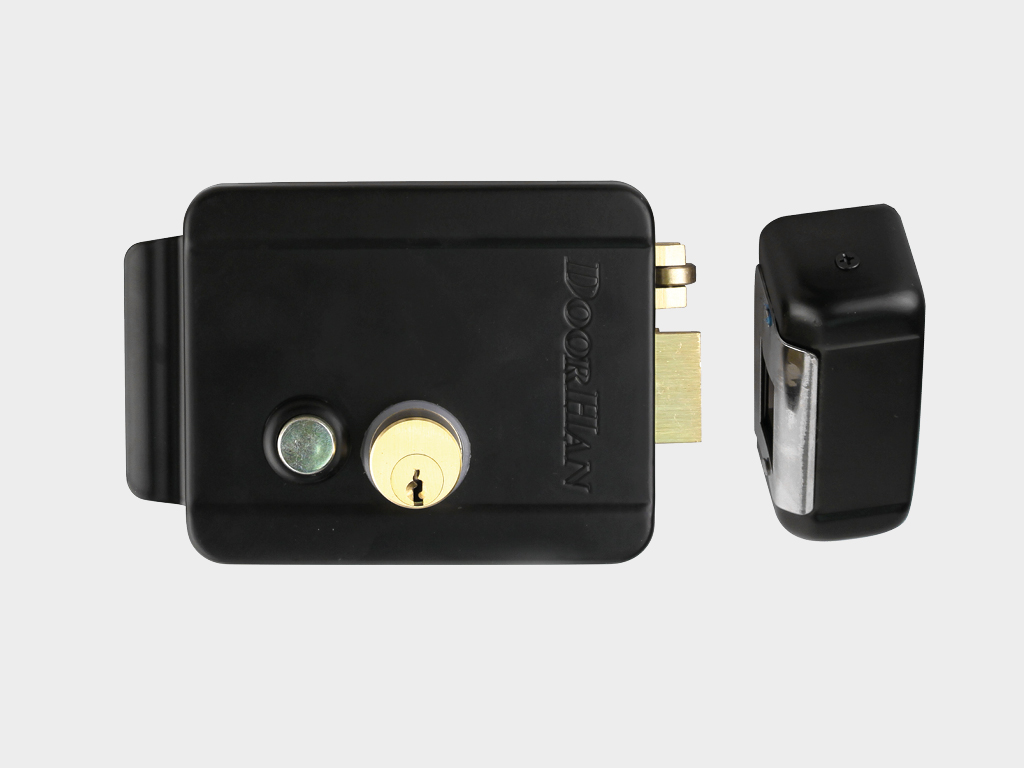 Замок накладной электромеханический (для открытия внутрь).